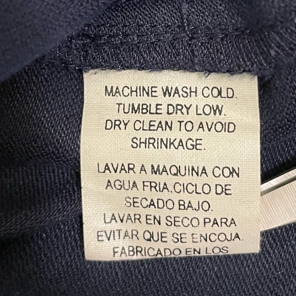 Eileen Fisher Linen Blend Button Front Shirt Topper Jacket Navy Medium - Picture 11 of 11